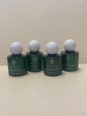 GREENBRIER RESORT 4p Sweetgrass Pine Shampoo Conditioner Body Wash Lotion $20